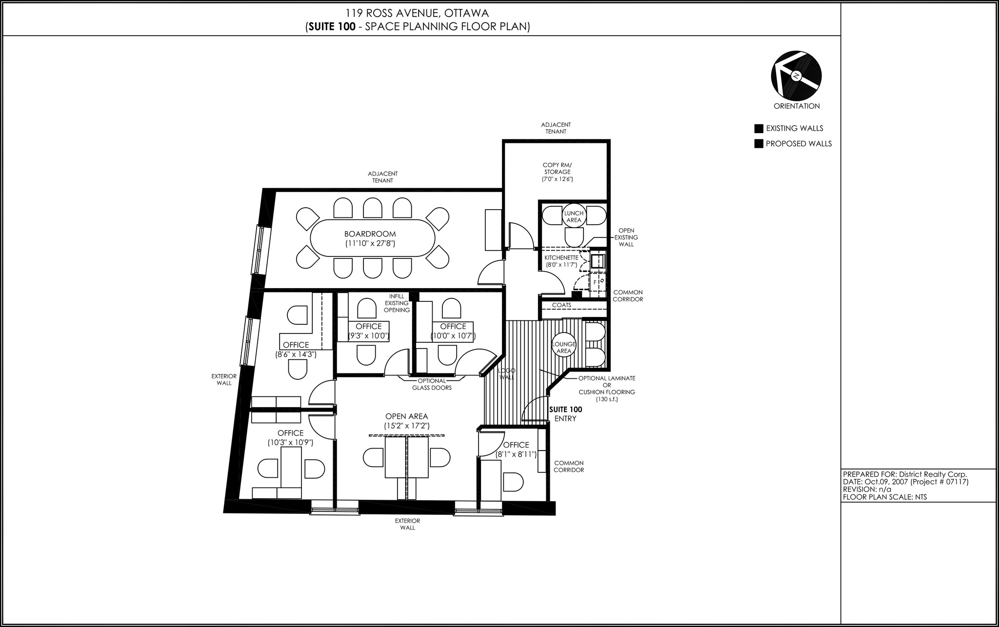 119 Ross Ave, Ottawa, ON for lease Floor Plan- Image 1 of 9