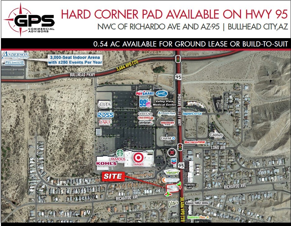 3743 I-95 Hwy, Bullhead City, AZ for sale Aerial- Image 1 of 1