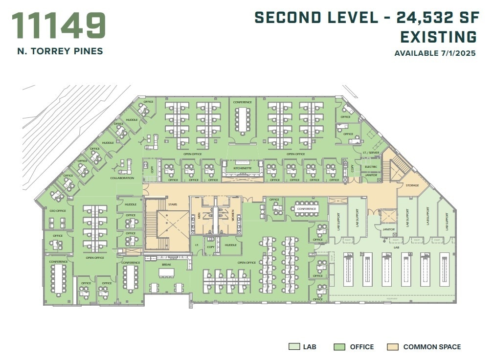 11149 N Torrey Pines Rd, La Jolla, CA for lease Floor Plan- Image 1 of 2