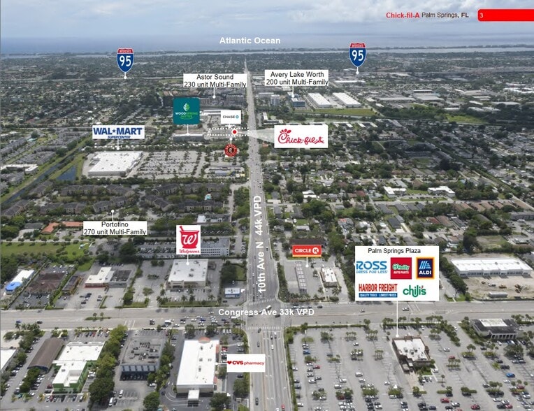 2625 10th Ave N, Village Of Palm Springs, FL for sale - Aerial - Image 2 of 4