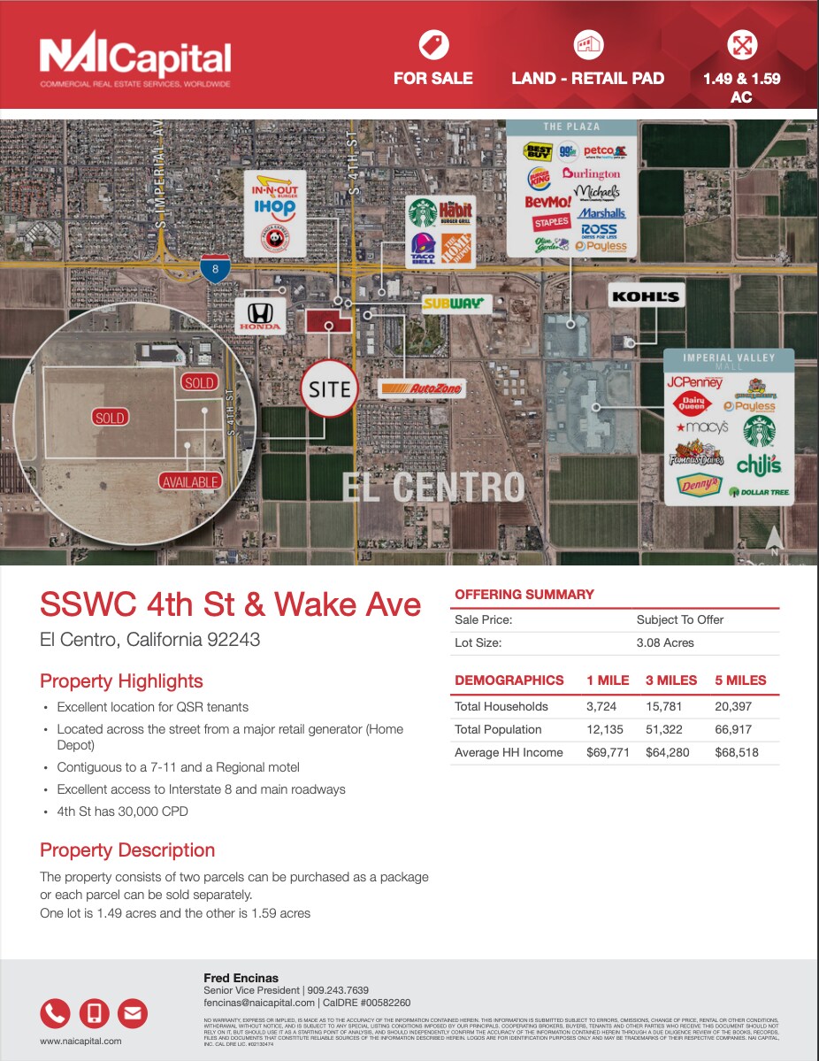 4th Ave, El Centro, CA for sale Building Photo- Image 1 of 1