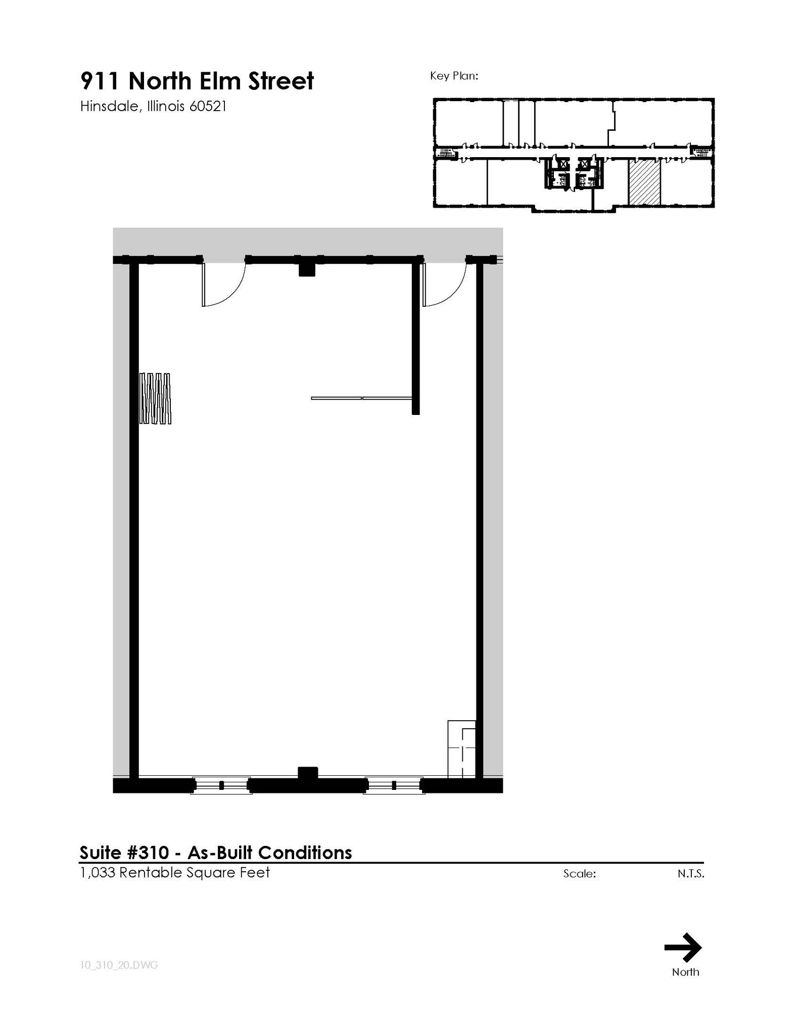 911 N Elm St, Hinsdale, IL for lease Floor Plan- Image 1 of 1