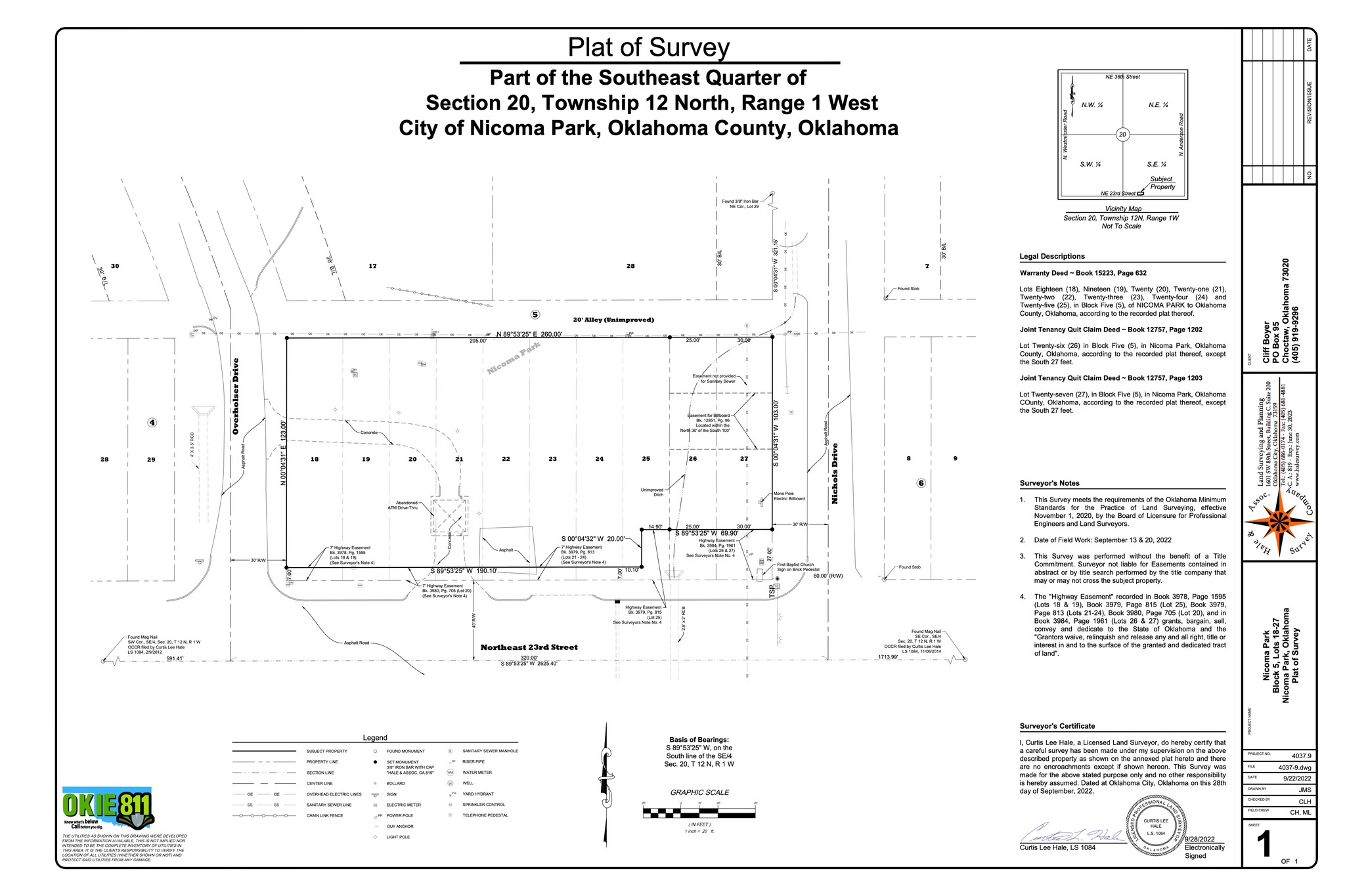 11601 NE 23rd St, Nicoma Park, OK for sale Site Plan- Image 1 of 8