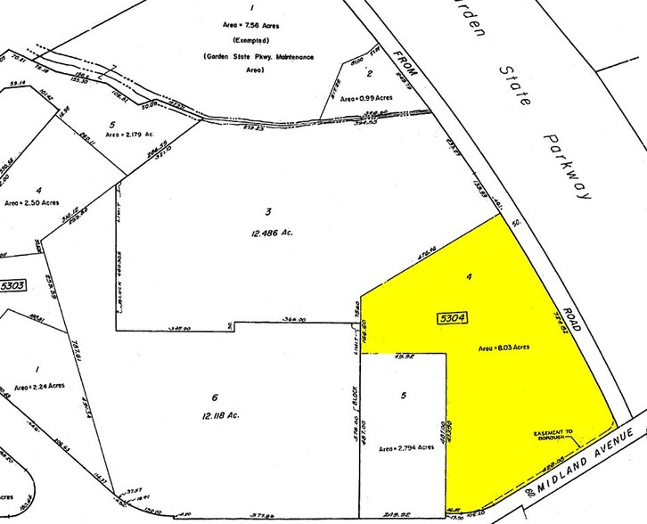 49 E Midland Ave, Paramus, NJ for lease - Plat Map - Image 2 of 5