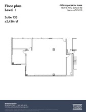 1839 S Alma School Rd, Mesa, AZ for lease Floor Plan- Image 1 of 3