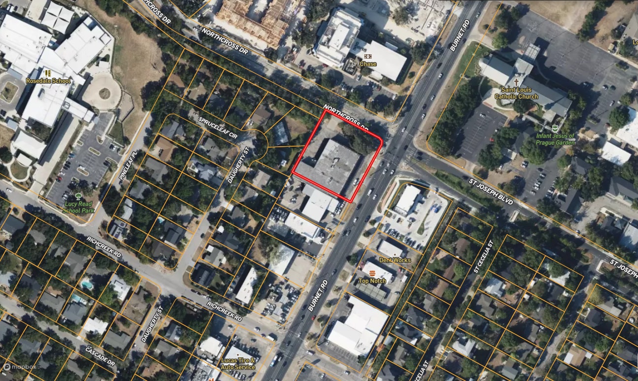 7530-7532 Burnet Rd, Austin, TX for lease Aerial- Image 1 of 1