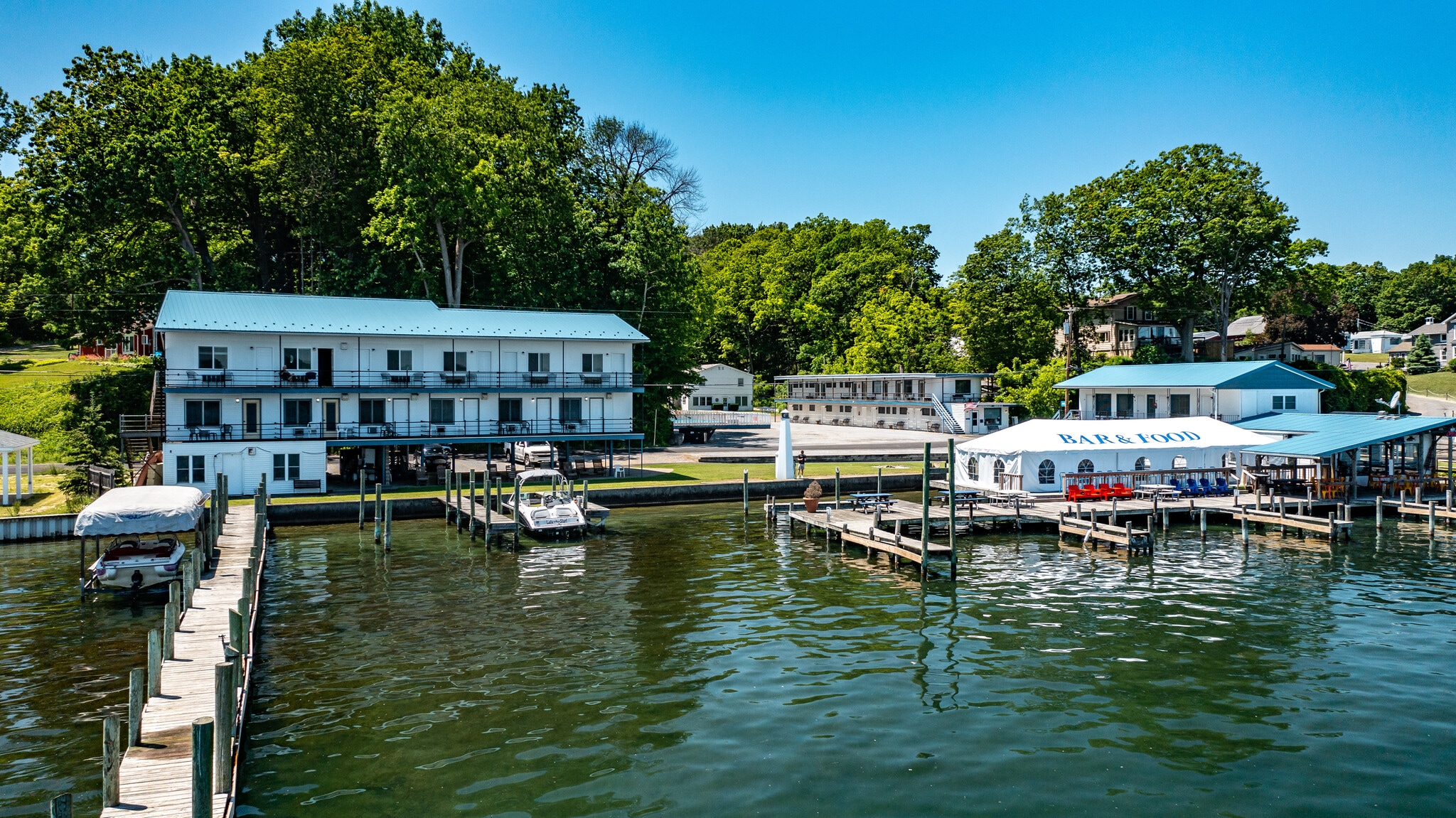 3434 N Plum Point Rd, Himrod, NY 14842 Showboat Motel Restaurant and