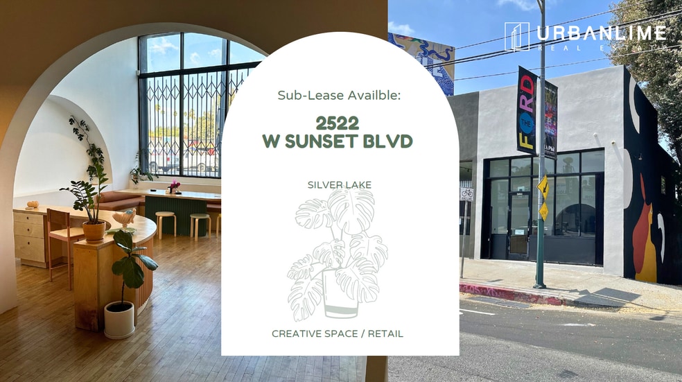 2520-2522 W Sunset Blvd, Los Angeles, CA for lease - Building Photo - Image 1 of 7
