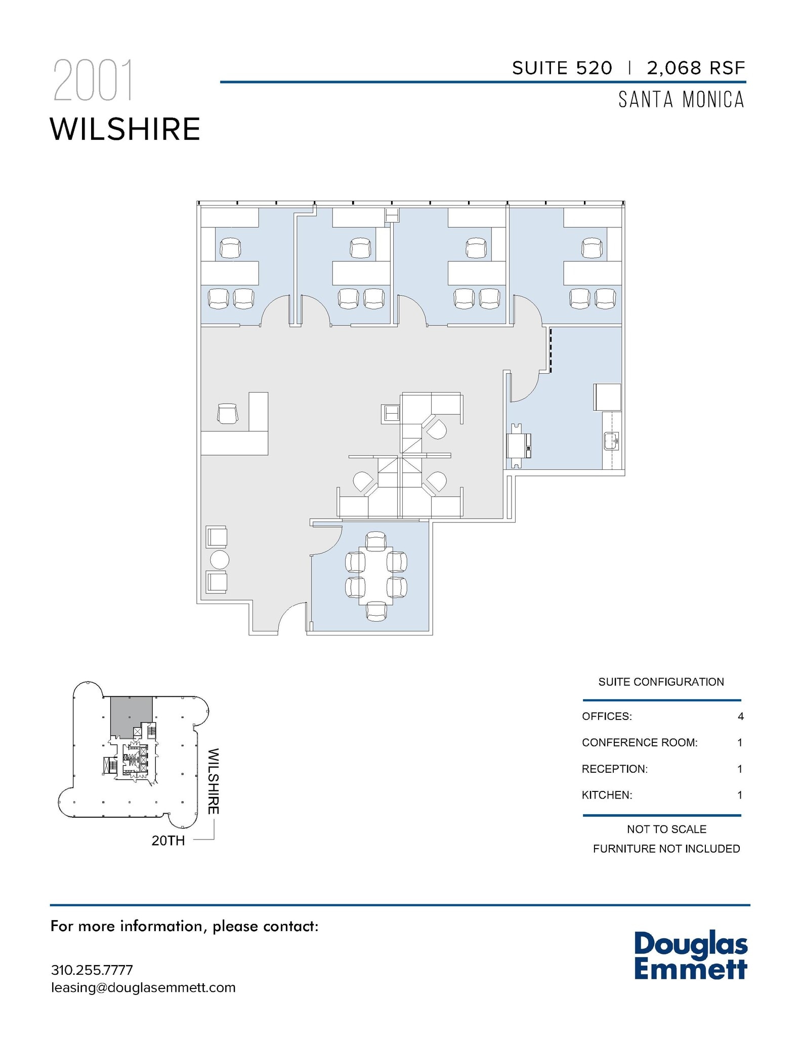 2001 Wilshire Blvd, Santa Monica, CA for lease Floor Plan- Image 1 of 1