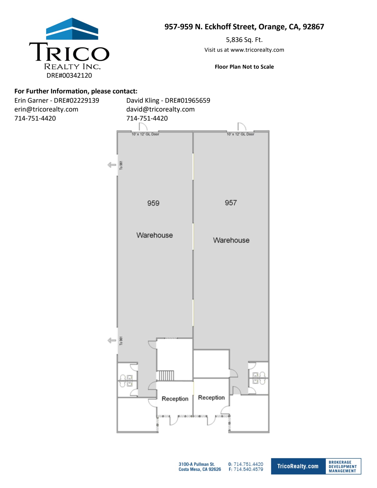 955-969 N Eckhoff St, Orange, CA for lease Floor Plan- Image 1 of 1