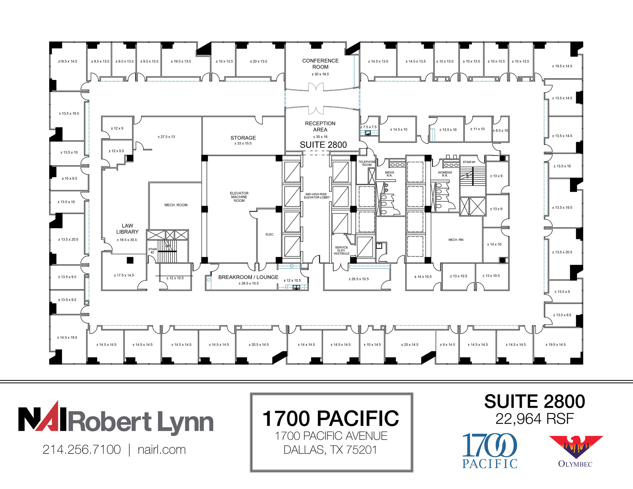 1700 Pacific Ave, Dallas, TX for lease Floor Plan- Image 1 of 1