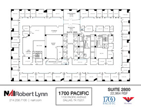 1700 Pacific Ave, Dallas, TX for lease Floor Plan- Image 1 of 1