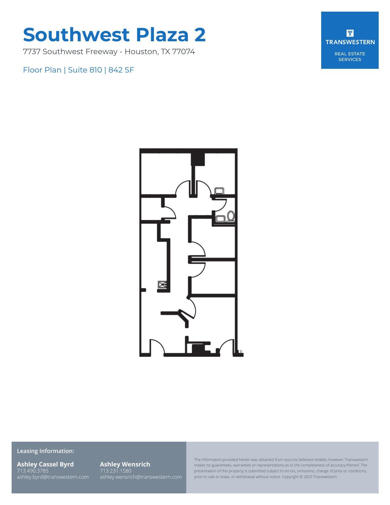 7737 Southwest Fwy, Houston, TX for lease Floor Plan- Image 1 of 1