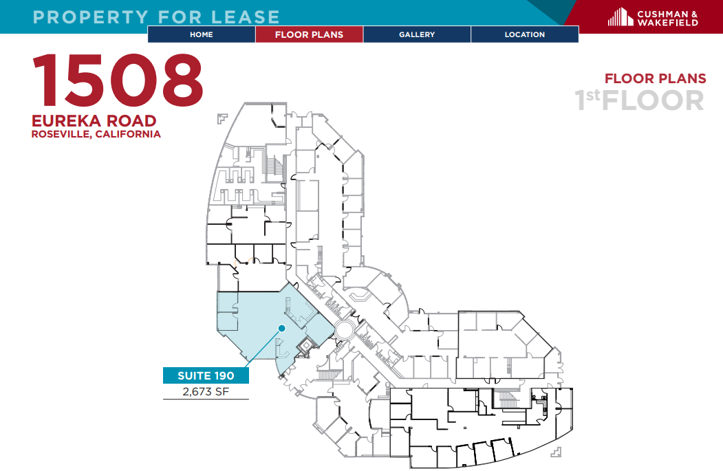 1508 Eureka Rd, Roseville, CA for lease Floor Plan- Image 1 of 1