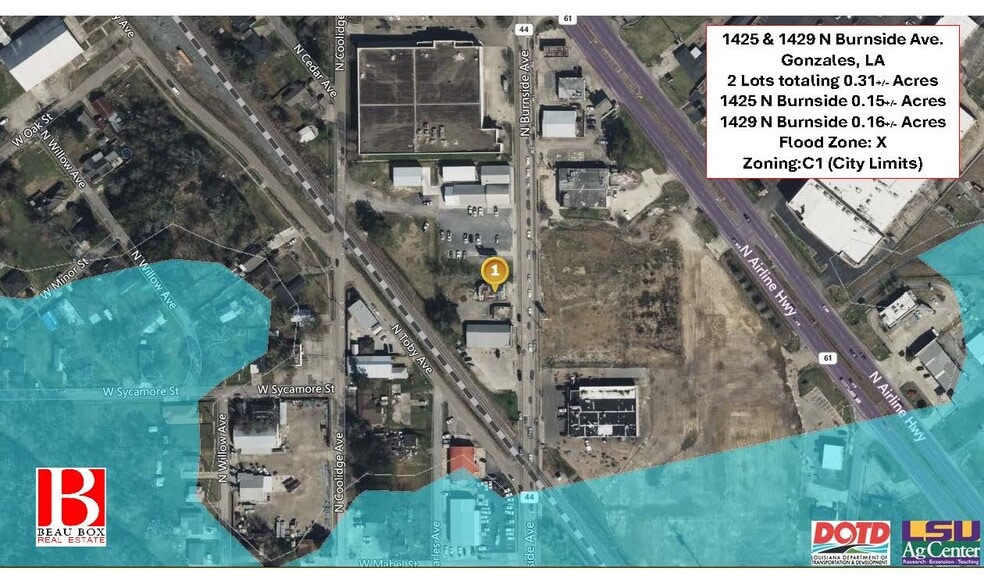 1425 - 1429 N Burnside Ave, Gonzales, LA for sale - Building Photo - Image 3 of 4