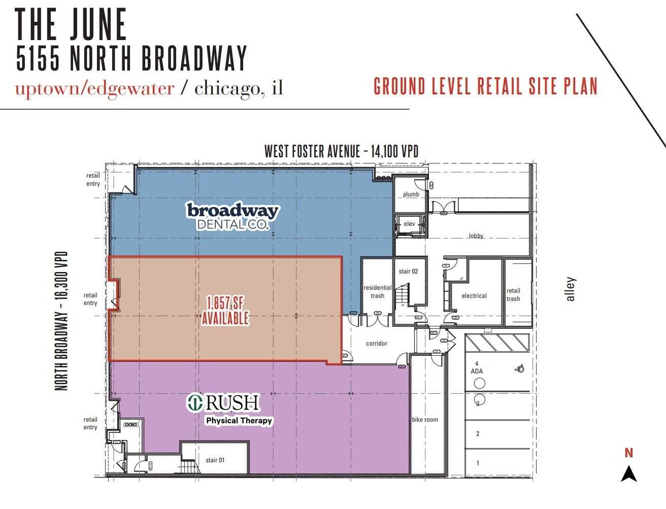 5155 N Broadway Ave, Chicago, IL for lease Floor Plan- Image 1 of 1