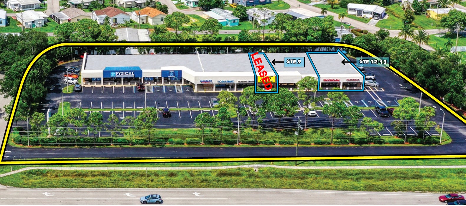 16251 N Cleveland Ave, North Fort Myers, FL for lease Aerial- Image 1 of 3