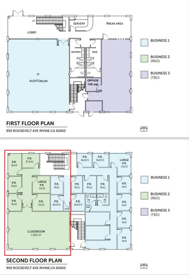 950 Roosevelt Ave, Irvine, CA for lease Floor Plan- Image 1 of 1