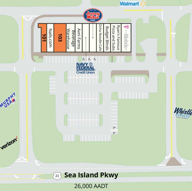 277 Sea Island Pky, Ladys Island, SC for lease Site Plan- Image 1 of 1