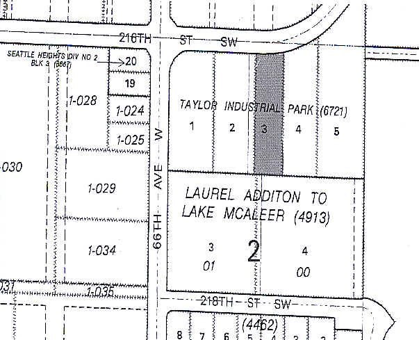 6408 216th St SW, Mountlake Terrace, WA for lease - Plat Map - Image 2 of 3