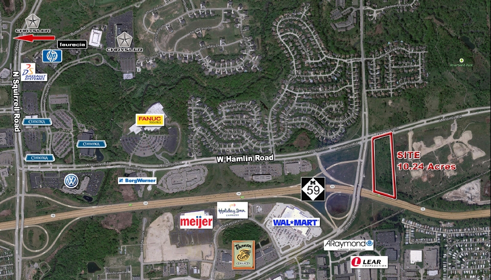 Hamlin & Adams Rd, Rochester Hills, MI for sale - Building Photo - Image 2 of 2