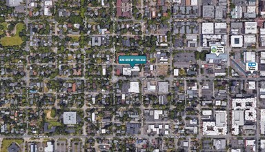 439-455 W 11th Ave, Eugene, OR - aerial  map view