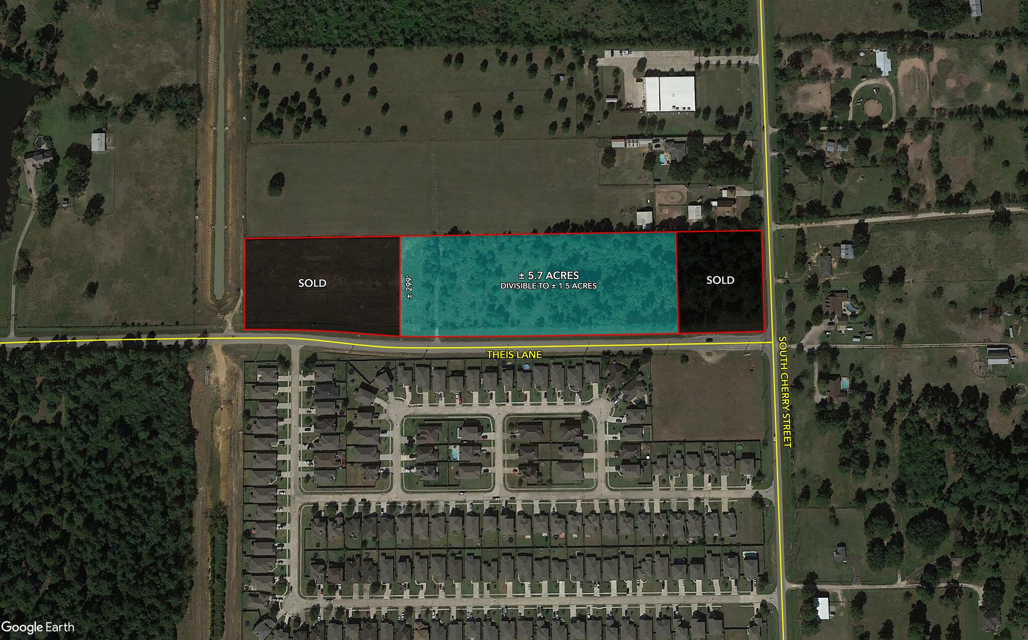 S Cherry St. & Theis Ln, Tomball, TX 77375 Land for Sale