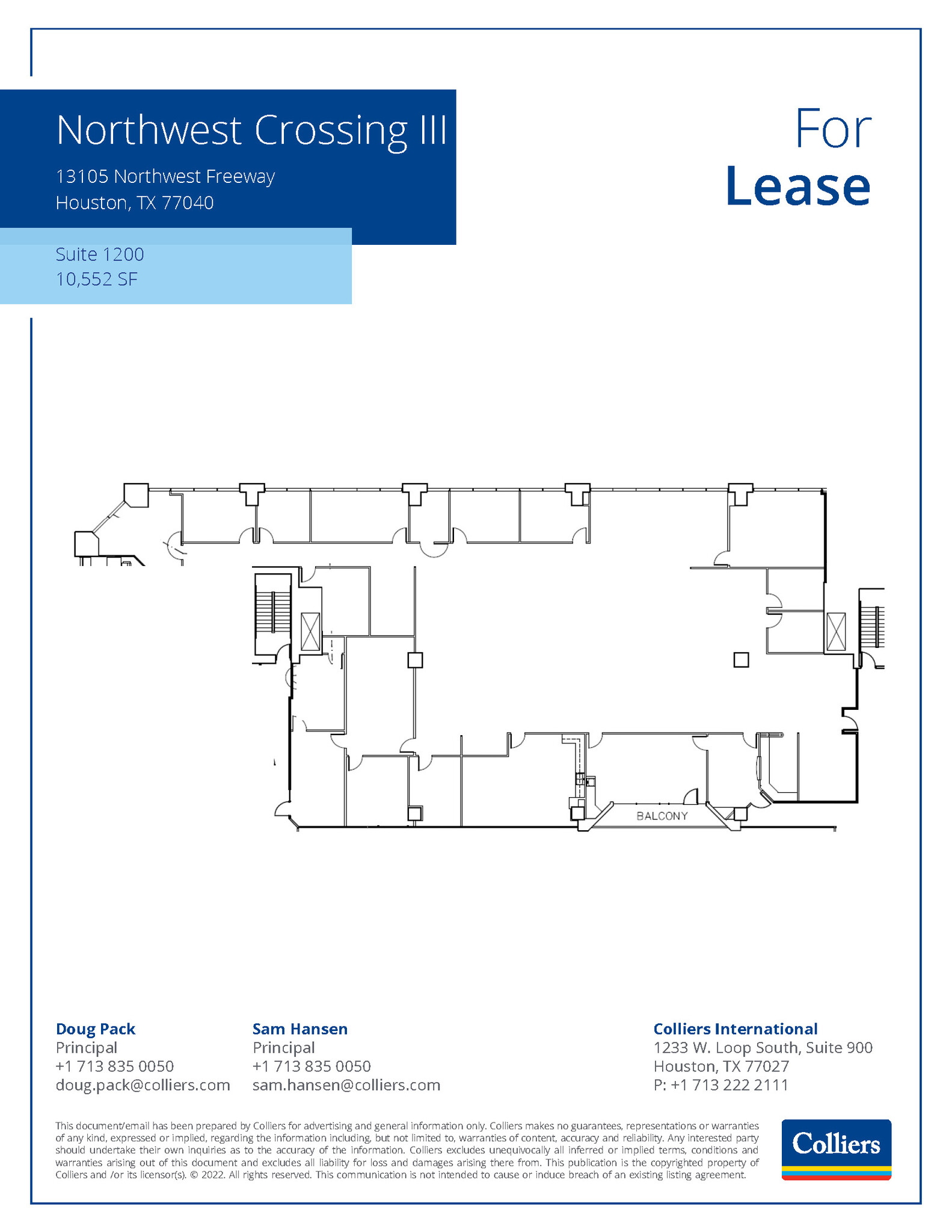 13105 Northwest Fwy, Houston, TX for lease Floor Plan- Image 1 of 1