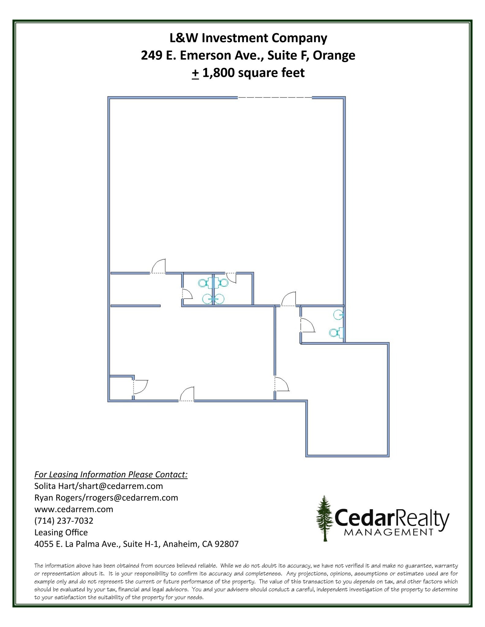 249 E Emerson Ave, Orange, CA for lease Site Plan- Image 1 of 1