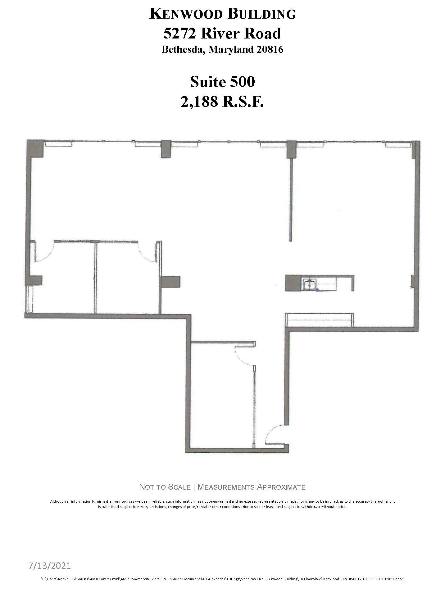 5272 River Rd, Bethesda, MD for lease Floor Plan- Image 1 of 1