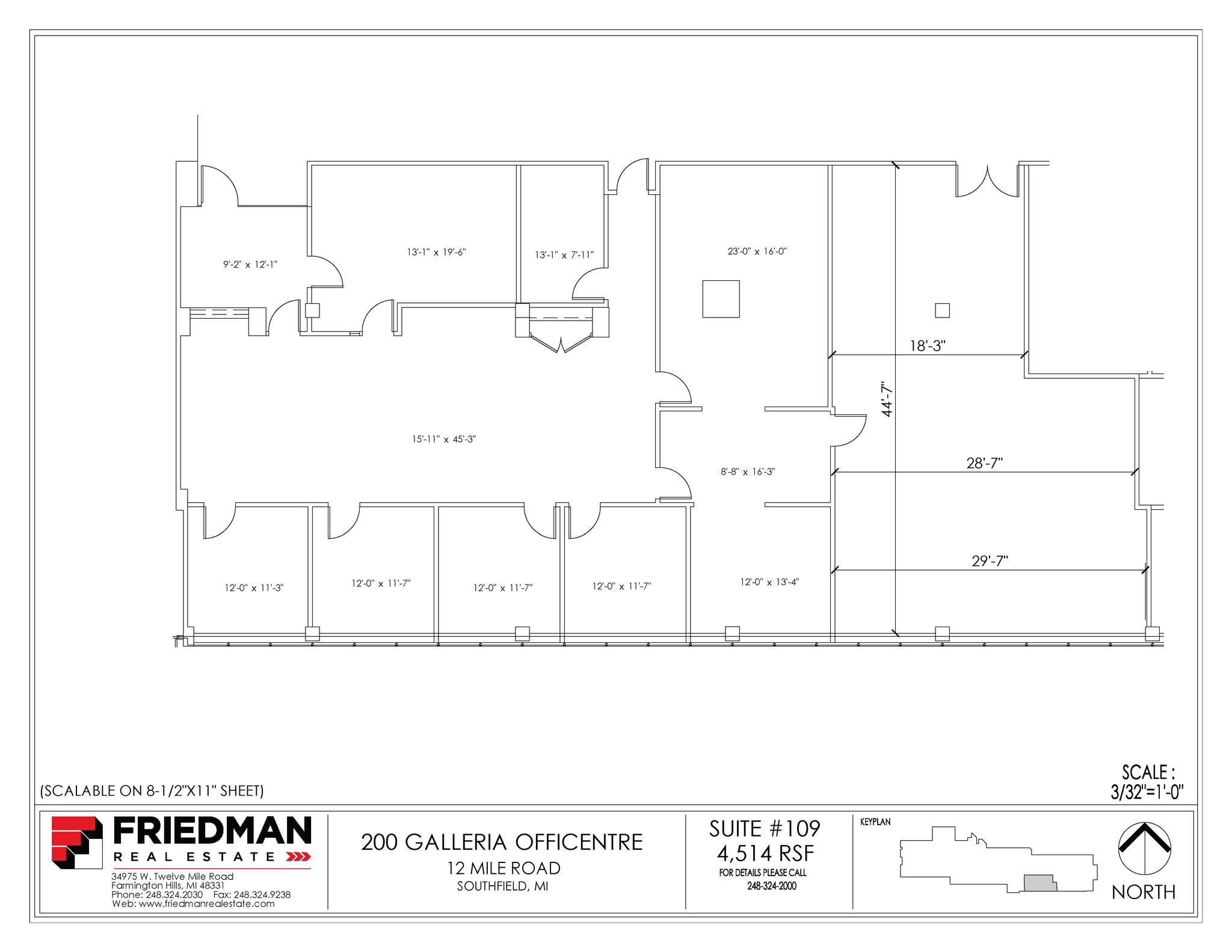 200 Galleria Officentre, Southfield, MI for sale Floor Plan- Image 1 of 2