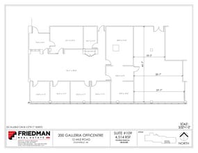 200 Galleria Officentre, Southfield, MI for sale Floor Plan- Image 1 of 2