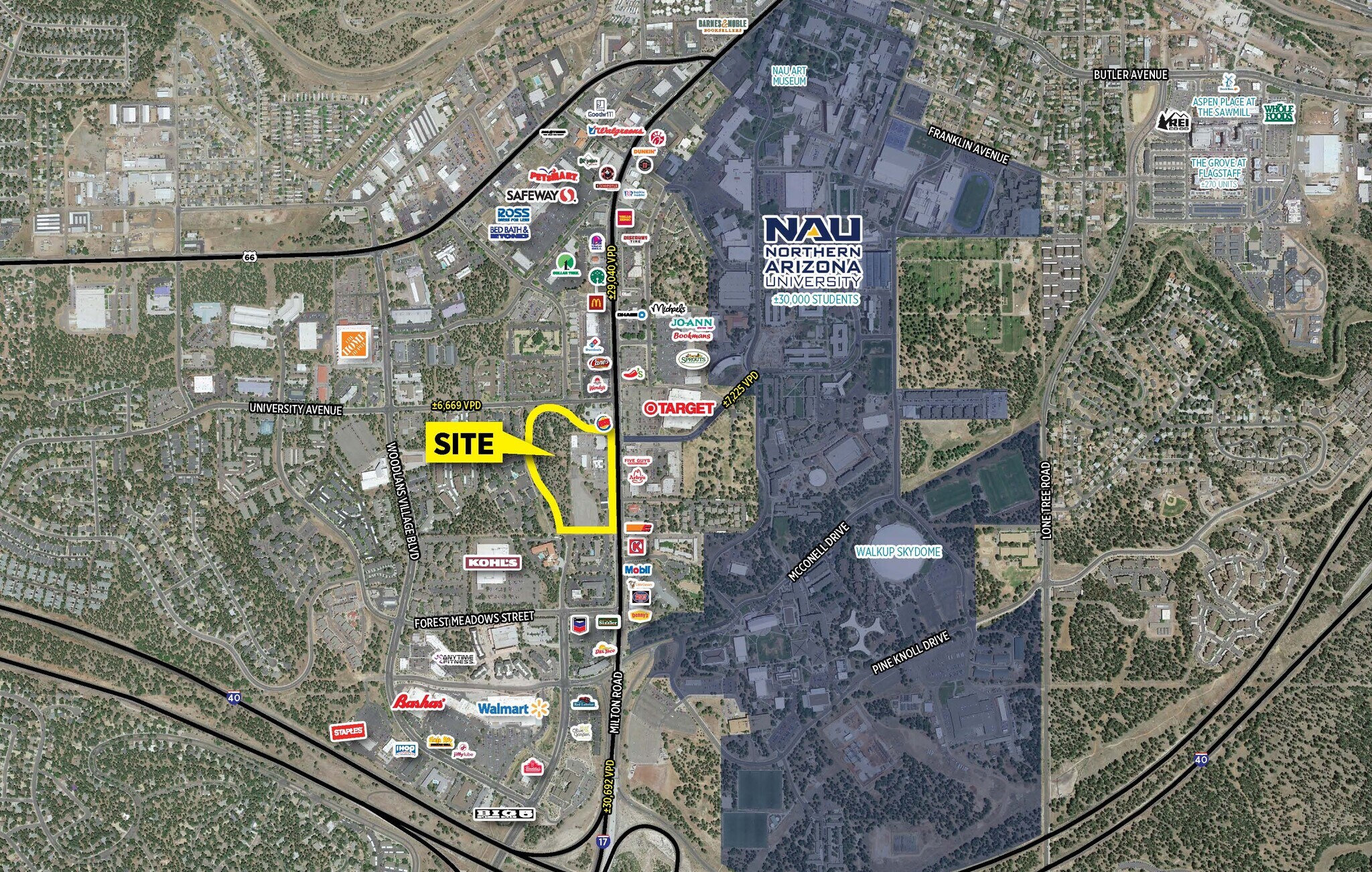 SWC Milton Rd & University Dr, Flagstaff, AZ for sale Building Photo- Image 1 of 3