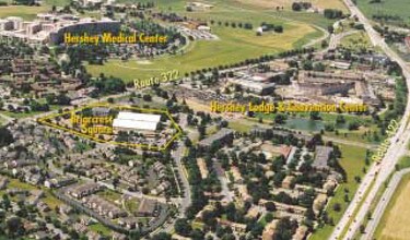 900 W Governor Rd, Hershey, PA - AERIAL map view