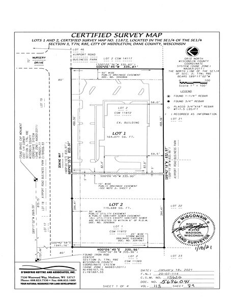 3130 Deming Way, Middleton, WI for sale - Site Plan - Image 3 of 3