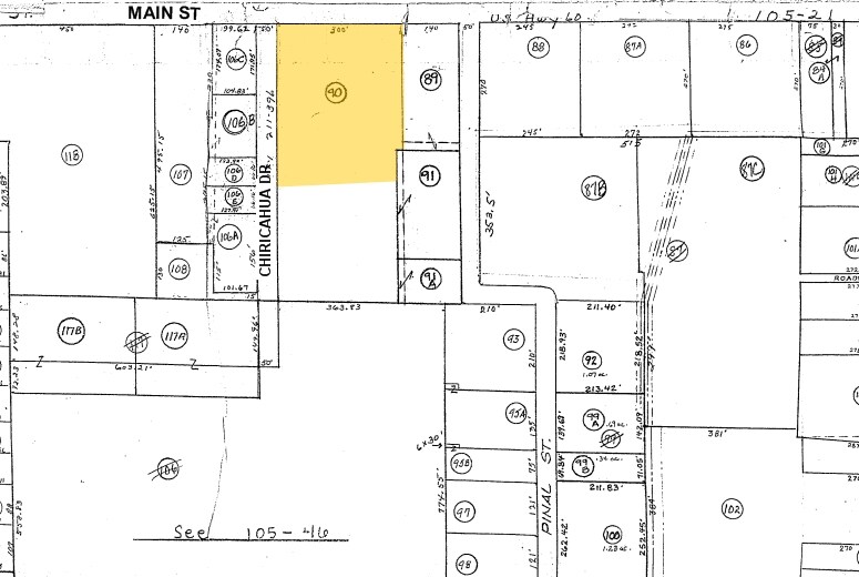 830 E Main St, Springerville, AZ for sale - Plat Map - Image 1 of 1