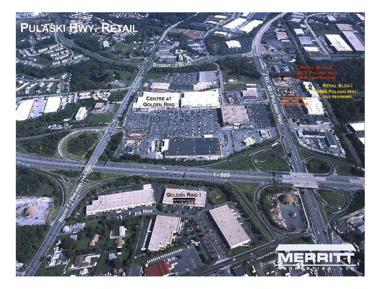 8645 Pulaski Hwy, Baltimore, MD for lease - Aerial - Image 2 of 9