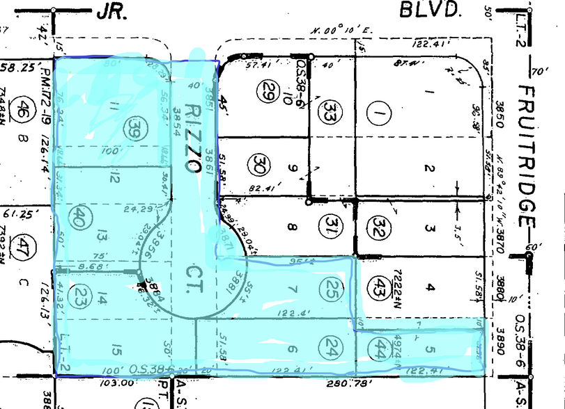 3850-3891 Rizzo Ct, Sacramento, CA for sale - Plat Map - Image 2 of 2