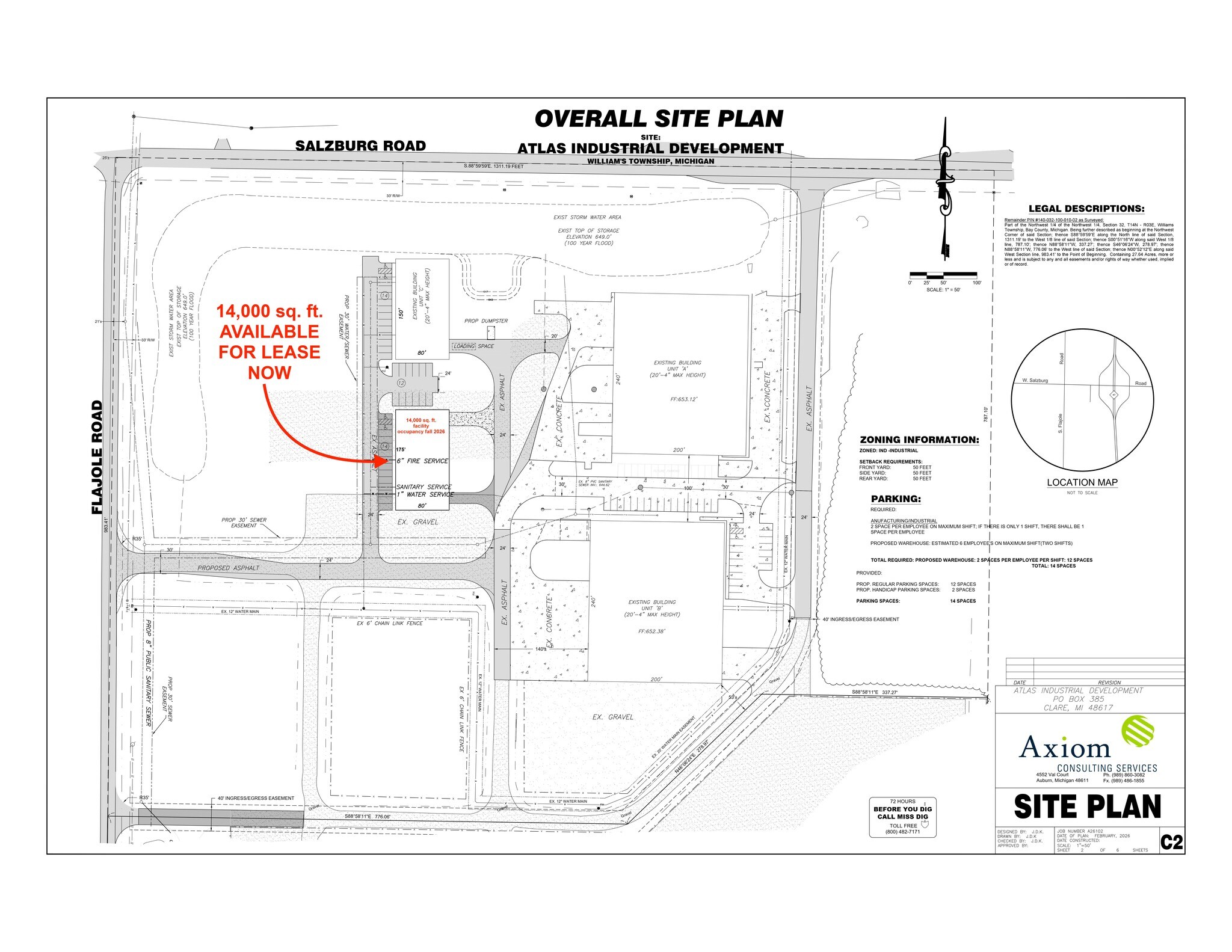 2501 Salzburg Rd, Freeland, MI for lease Site Plan- Image 1 of 1
