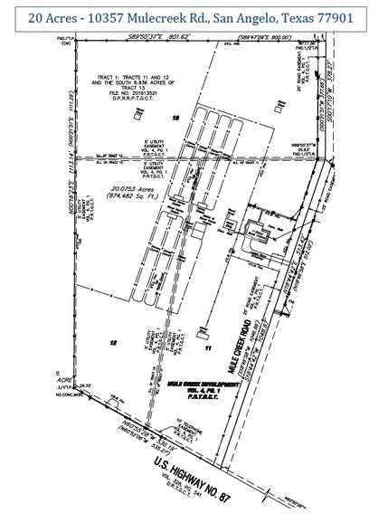 10357 Mulecreek Rd, San Angelo, TX for lease - Plat Map - Image 2 of 3