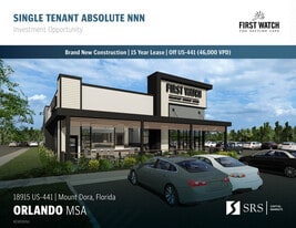 First Watch - Orlando (Mount Dora) FL - NNN Property