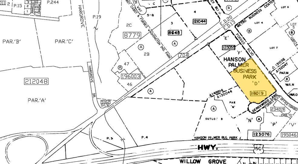 4380 Forbes Blvd, Lanham, MD for lease - Plat Map - Image 2 of 5