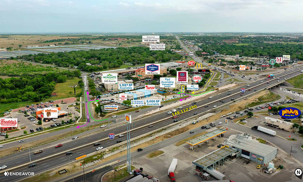 200 N Interstate 35, San Marcos, TX for lease - Aerial - Image 3 of 7