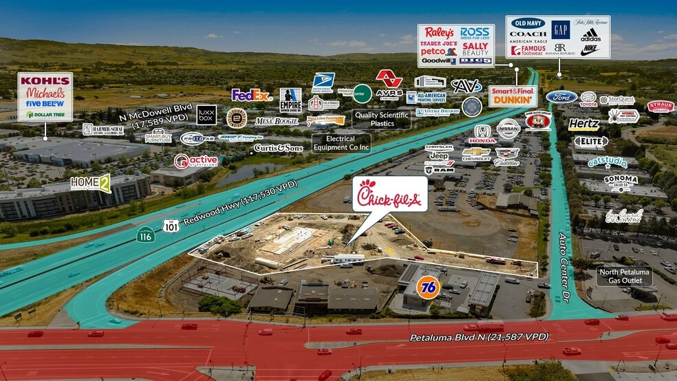 5012 Petaluma Blvd N, Petaluma, CA for sale - Building Photo - Image 2 of 5