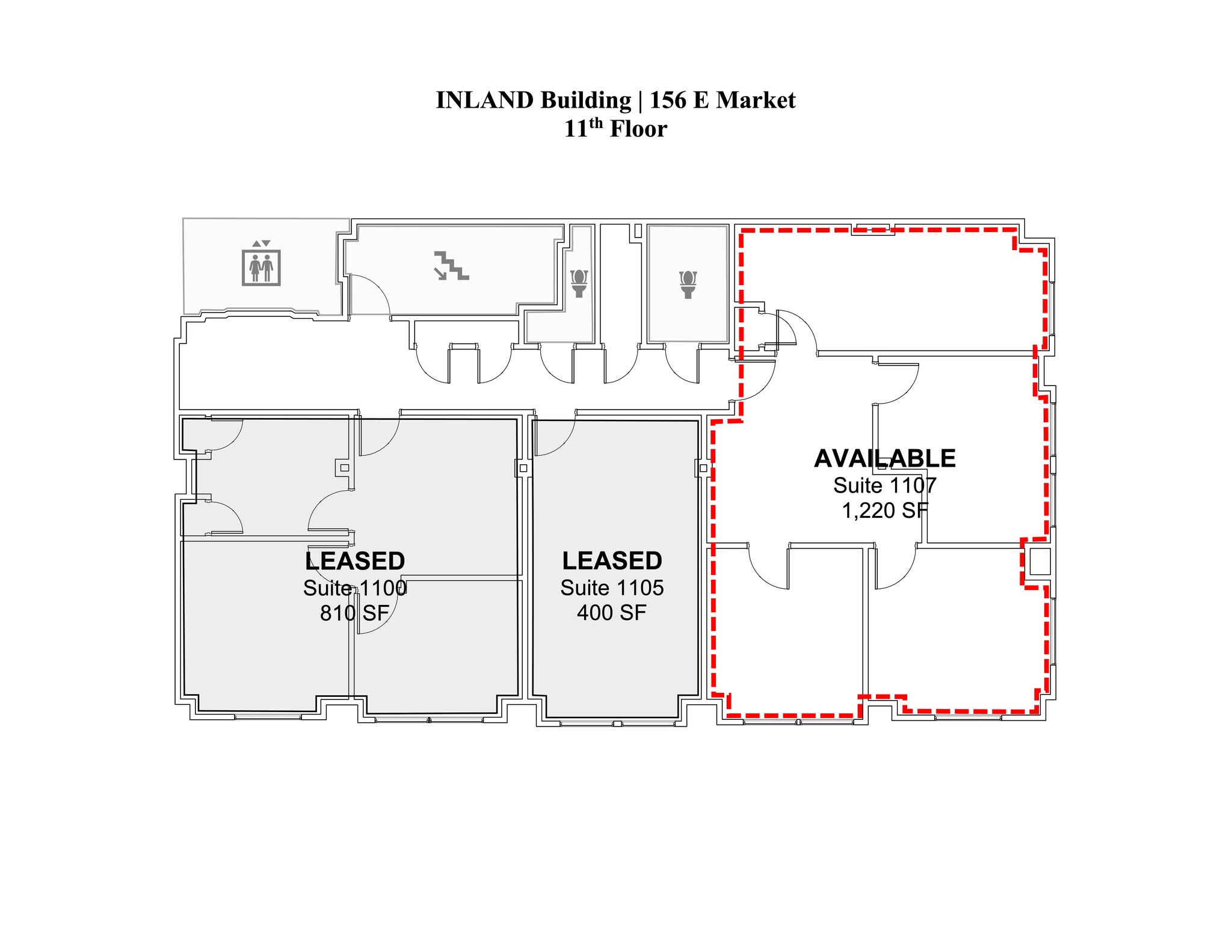 156-160 E Market St, Indianapolis, IN for lease Site Plan- Image 1 of 2