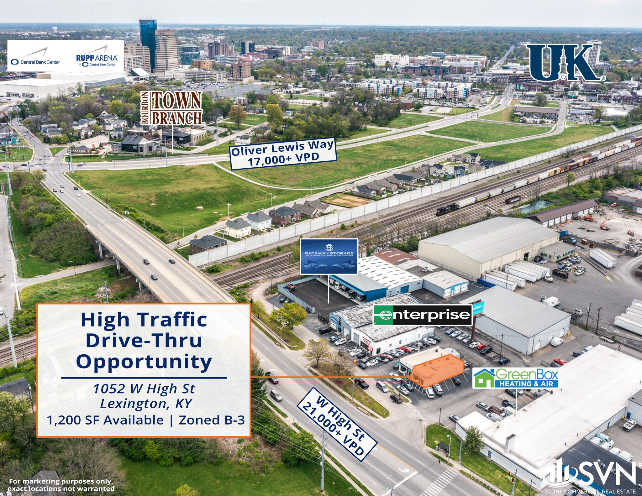 1052 W High St, Lexington, KY for sale Aerial- Image 1 of 1