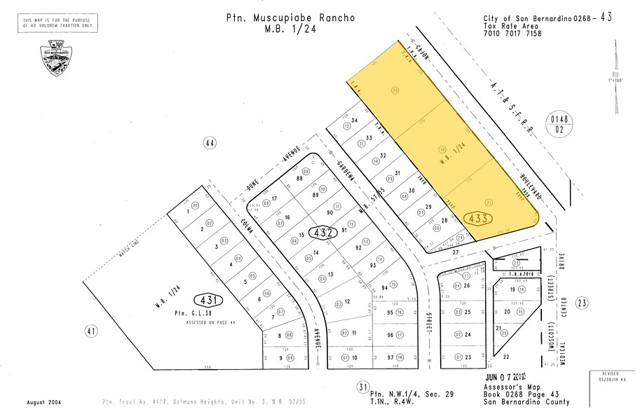 Cajon, San Bernardino, CA for sale - Plat Map - Image 3 of 5