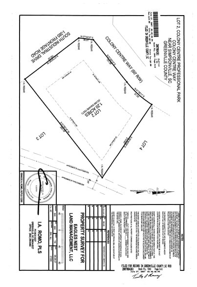 2 Colony Centre Way, Simpsonville, SC for sale - Site Plan - Image 2 of 2