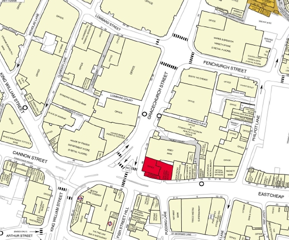 48-50 Gracechurch St, London for lease - Plat Map - Image 3 of 15