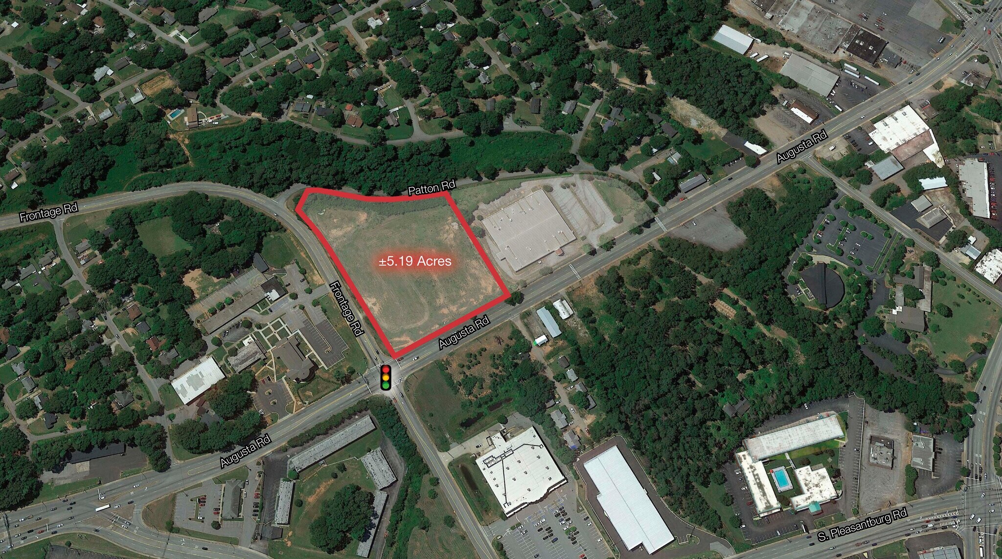 Augusta Rd & Frontage Rd, Greenville, SC for sale Aerial- Image 1 of 1